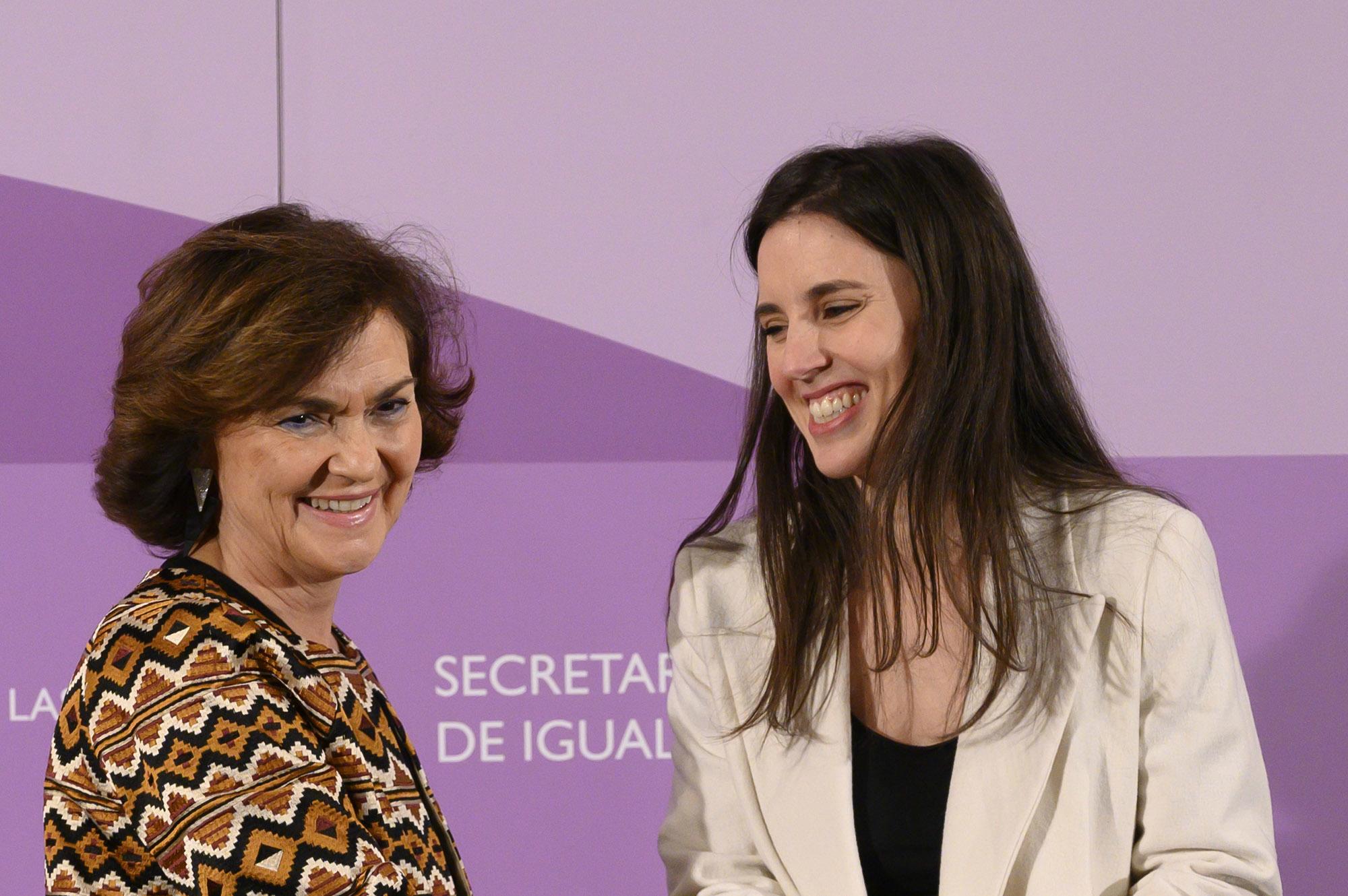 Carmen Calvo Irene Montero